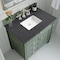 James Martin Vanities Brittany 36in Single Vanity, Smokey Celadon w/ 3 CM Charcoal Soapstone Top 650-V36-SC-3CSP - alternate 6